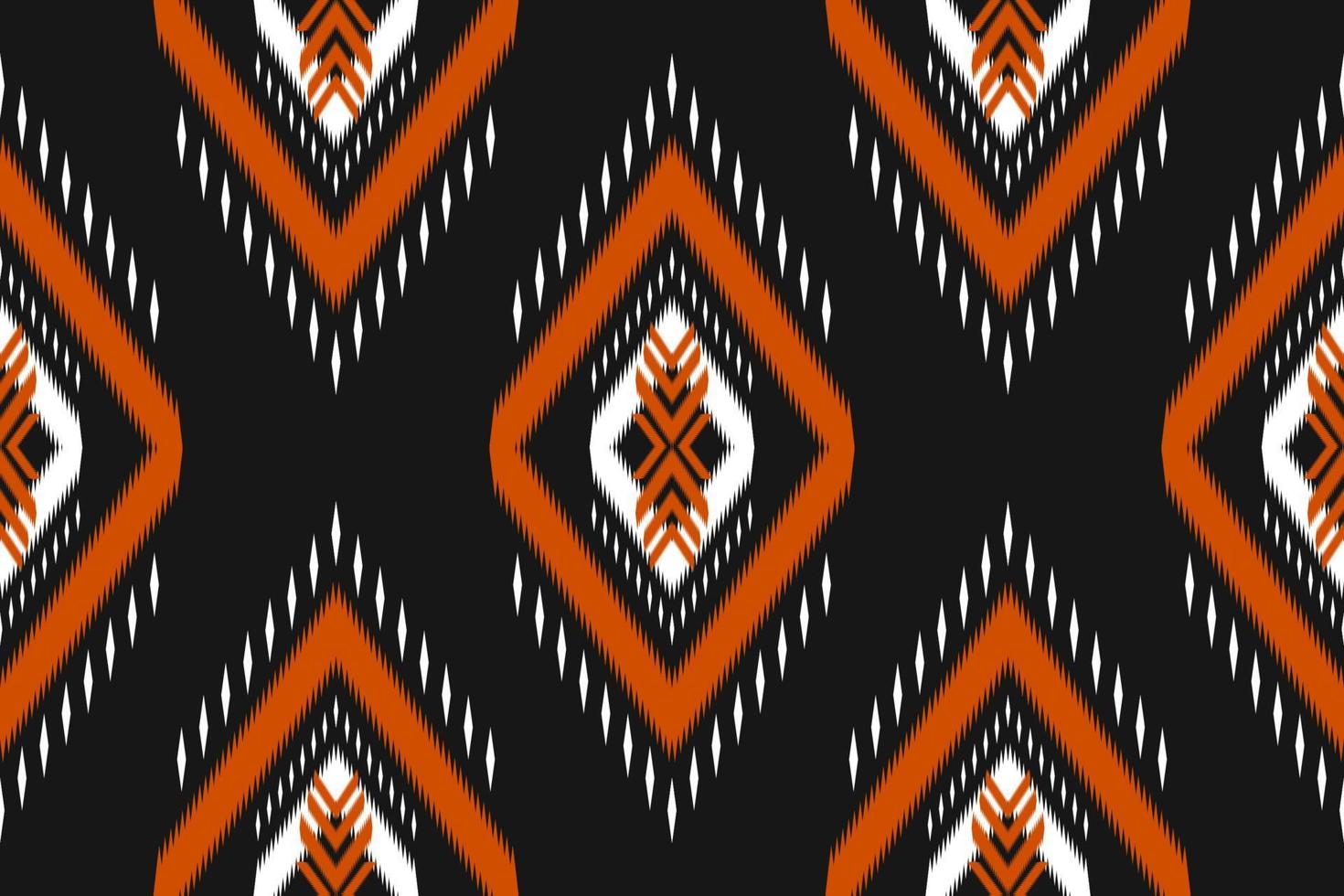 modello etnico senza cuciture ikat in tribale. design per sfondo, carta da parati, illustrazione vettoriale, tessuto, abbigliamento, moquette, ricamo. vettore