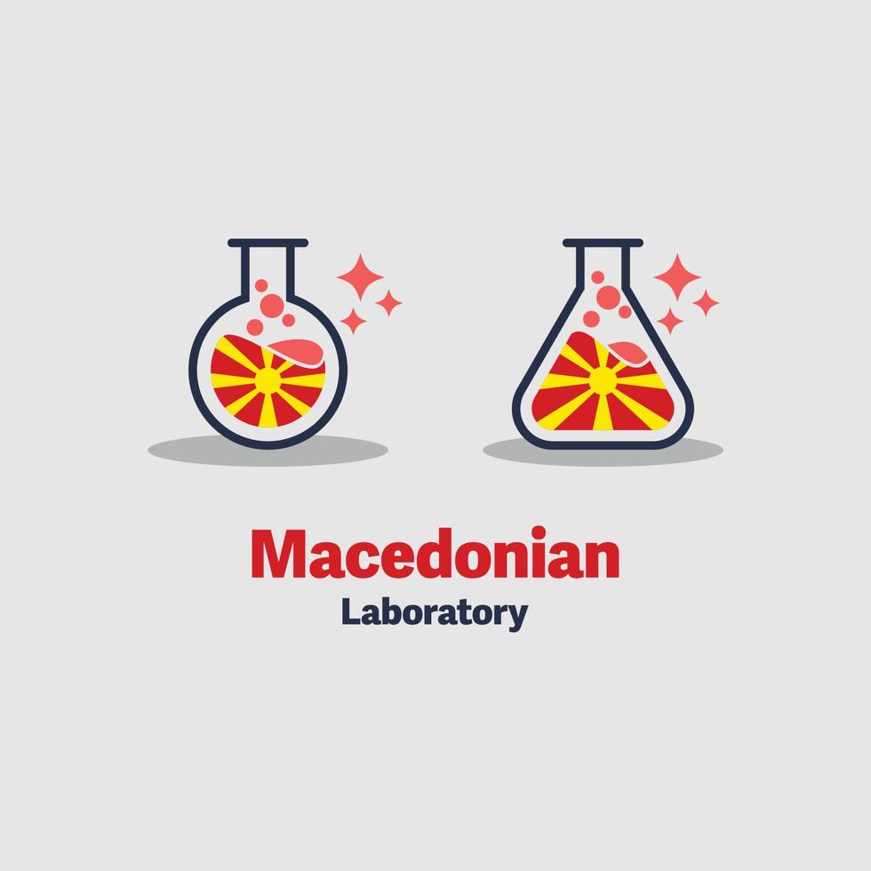 icone del laboratorio macedone vettore
