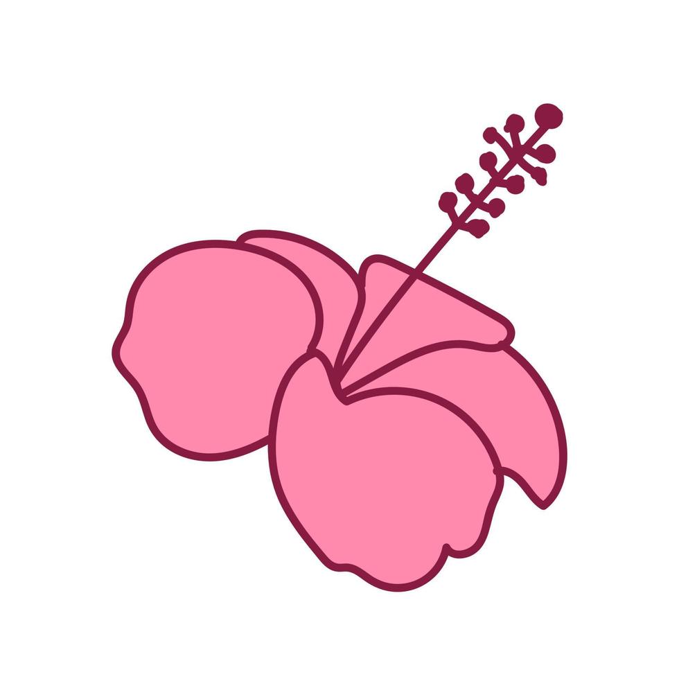 disegno di elementi vettoriali di illustrazione del fiore