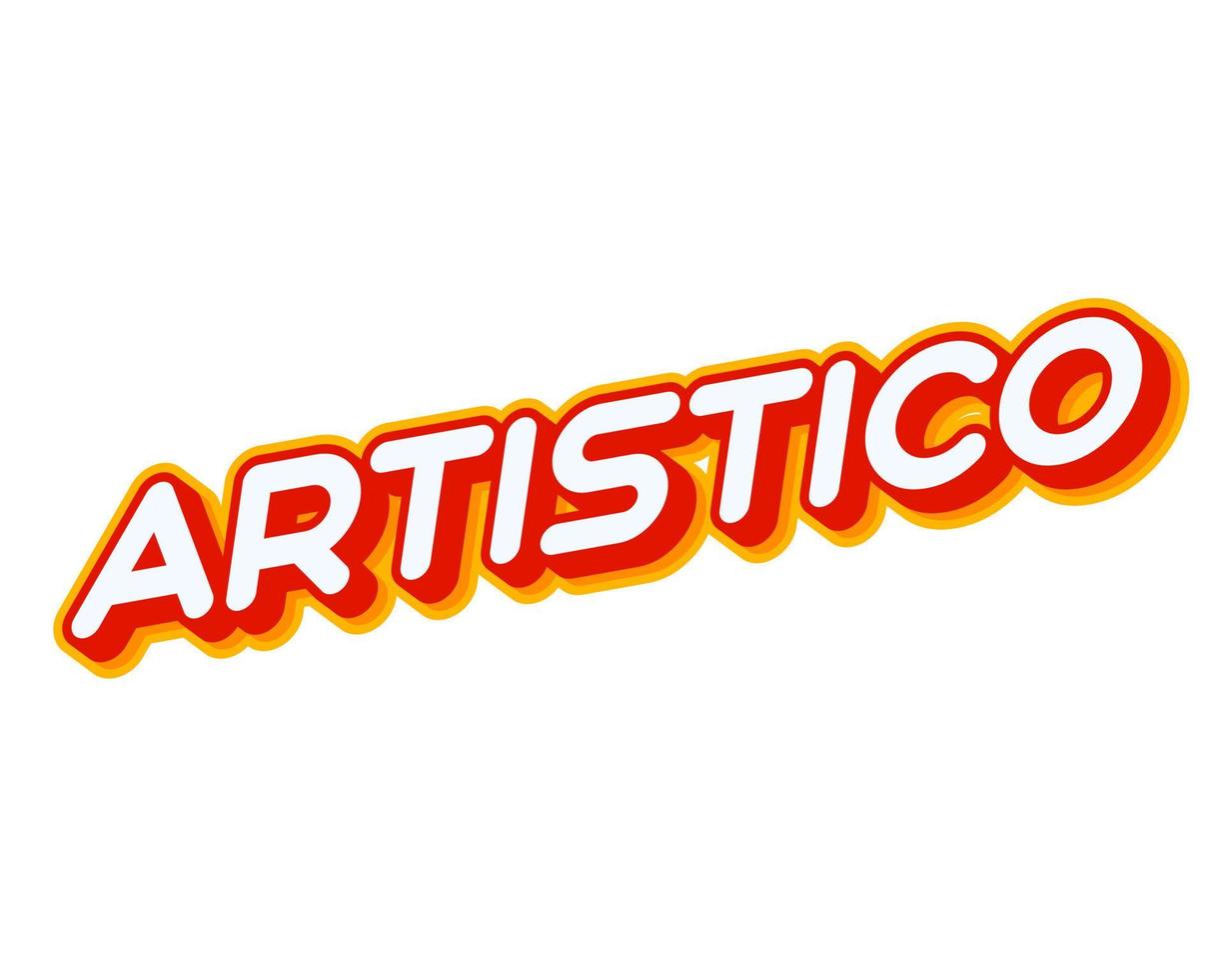 lettering artistico isolato su bianco testo colorato effetto disegno vettoriale. frase d'artista. testo o iscrizioni in inglese. il design moderno e creativo ha colori rosso, arancione, giallo. vettore