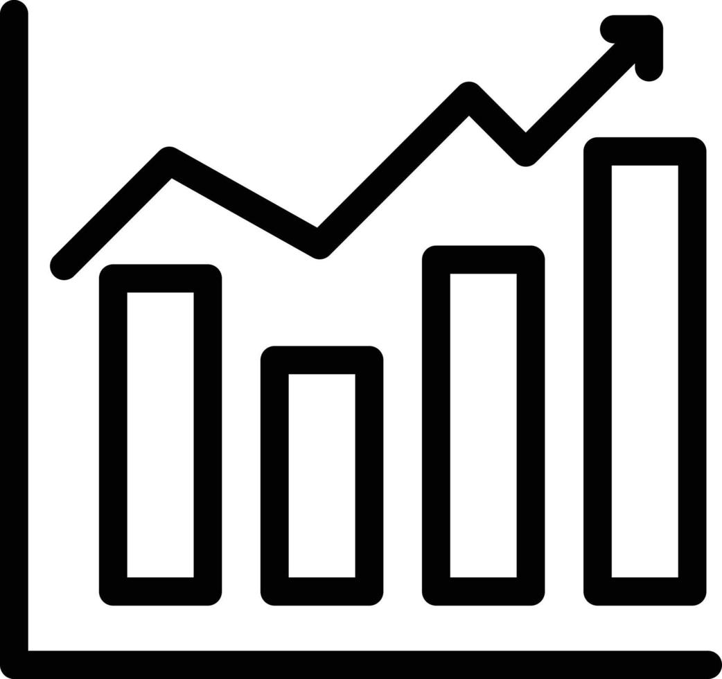 icone della linea di analisi vettore