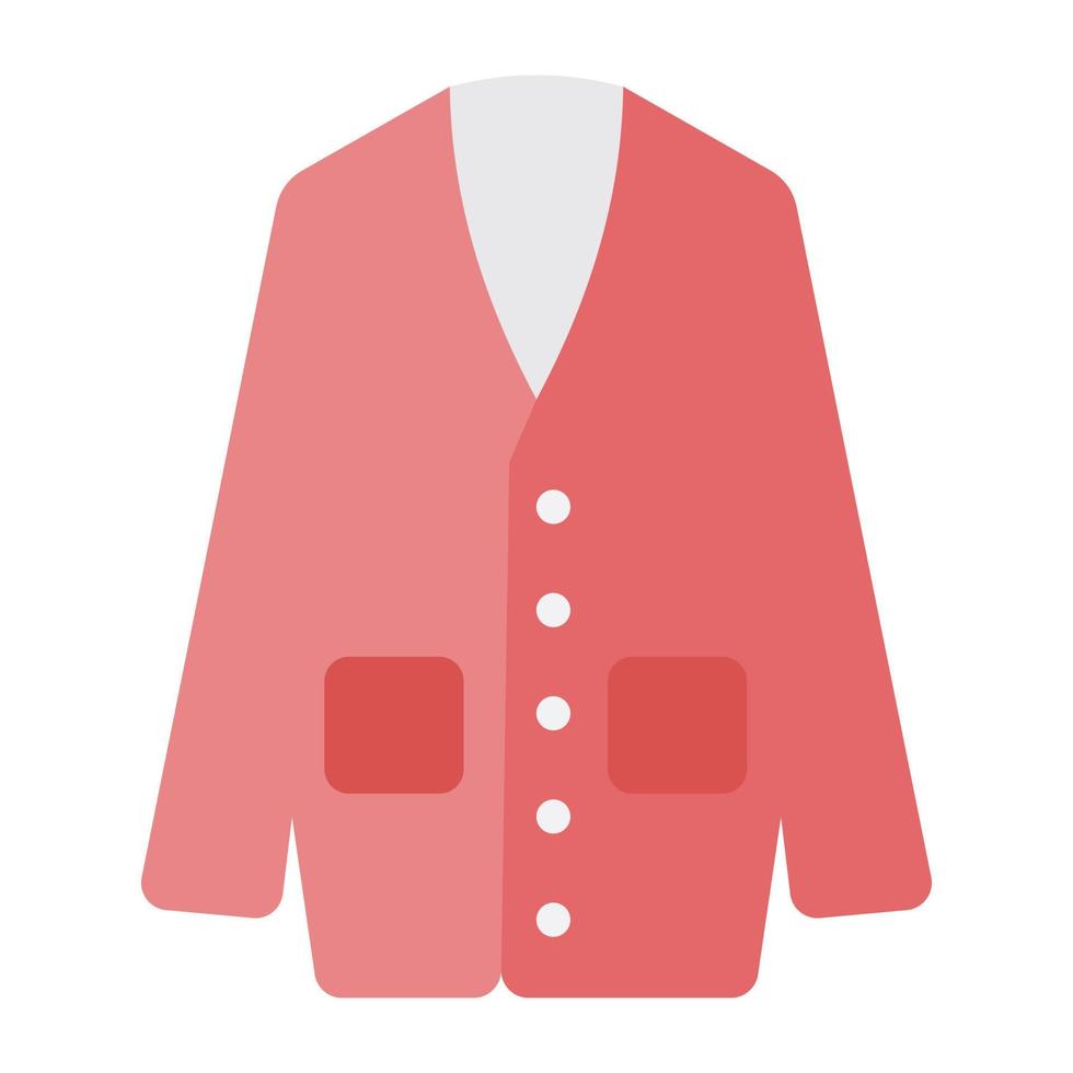 un'icona di design unica del cappotto femminile vettore