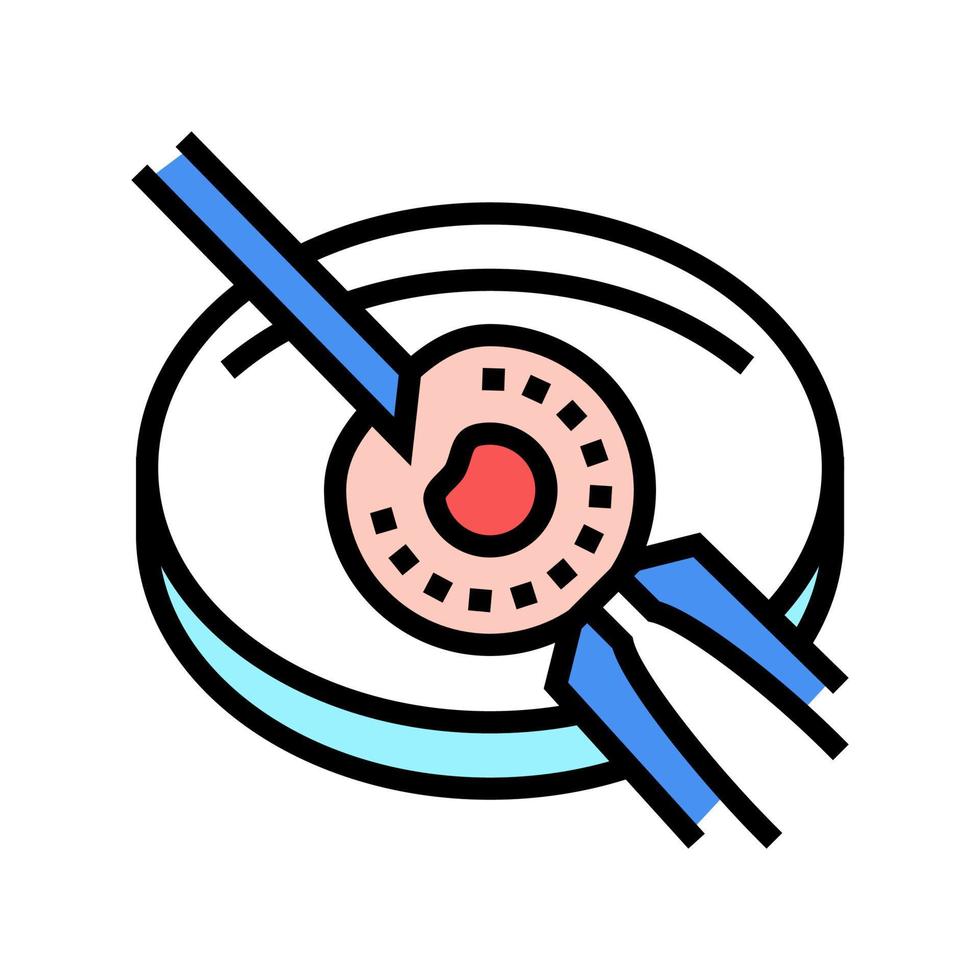 illustrazione vettoriale dell'icona del colore dell'inseminazione artificiale