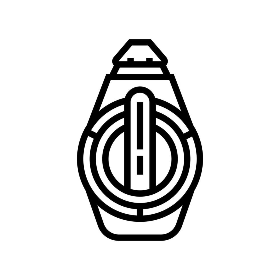 illustrazione vettoriale dell'icona della linea della bobina della linea di gesso