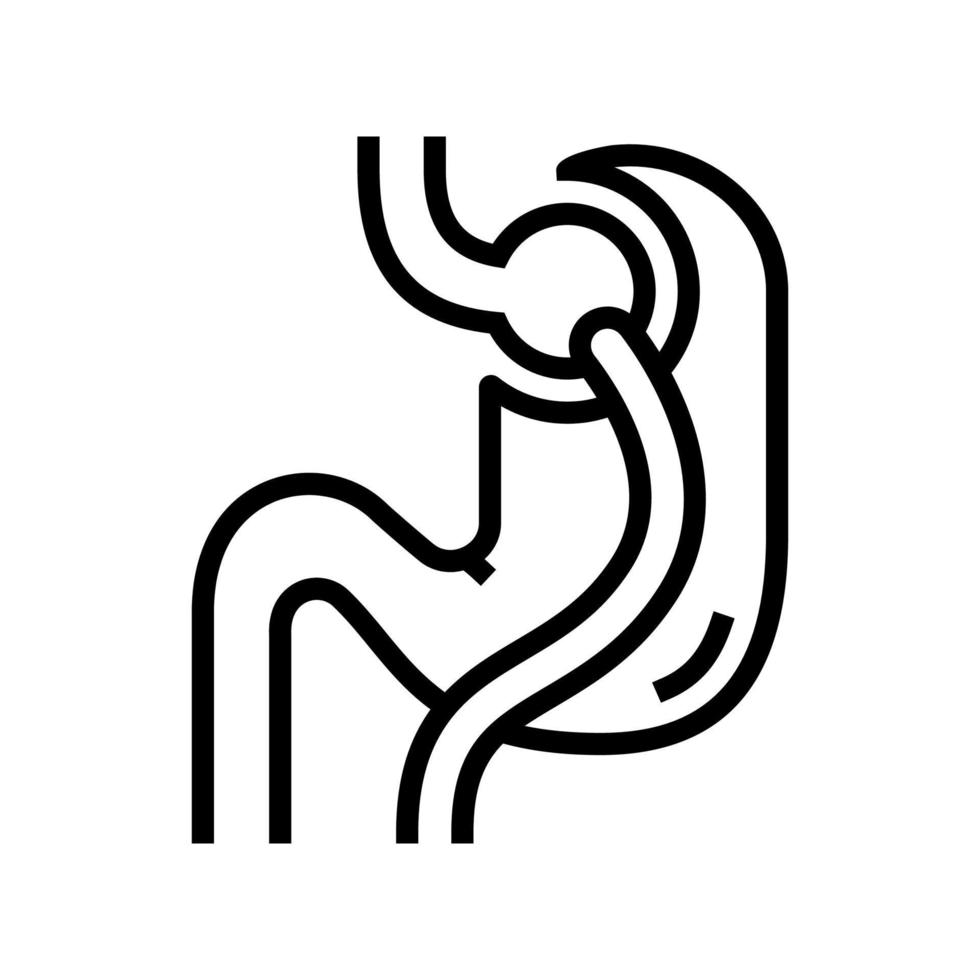 illustrazione vettoriale dell'icona della linea bariatrica di allacciatura