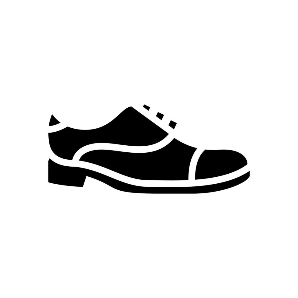 illustrazione vettoriale dell'icona della linea di cura delle scarpe in pelle