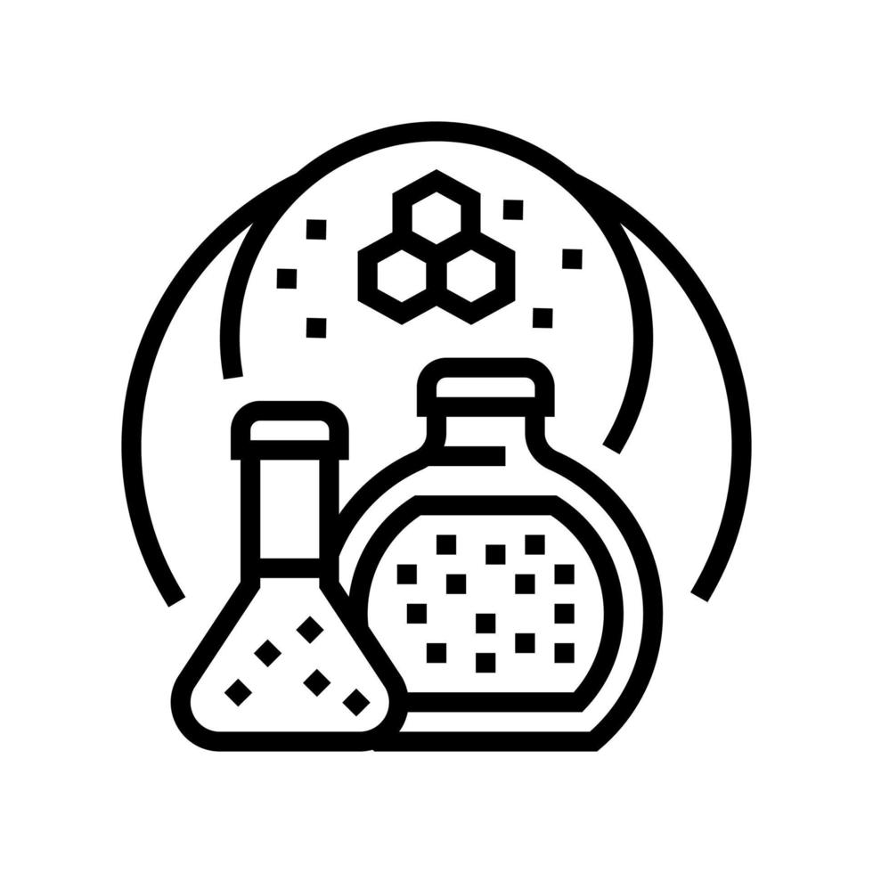 illustrazione vettoriale dell'icona della linea di prodotti chimici speciali