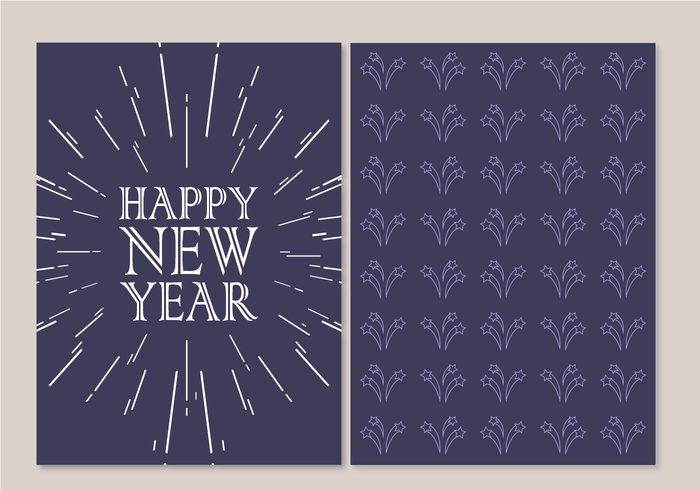 Felice Anno Nuovo Card Vector