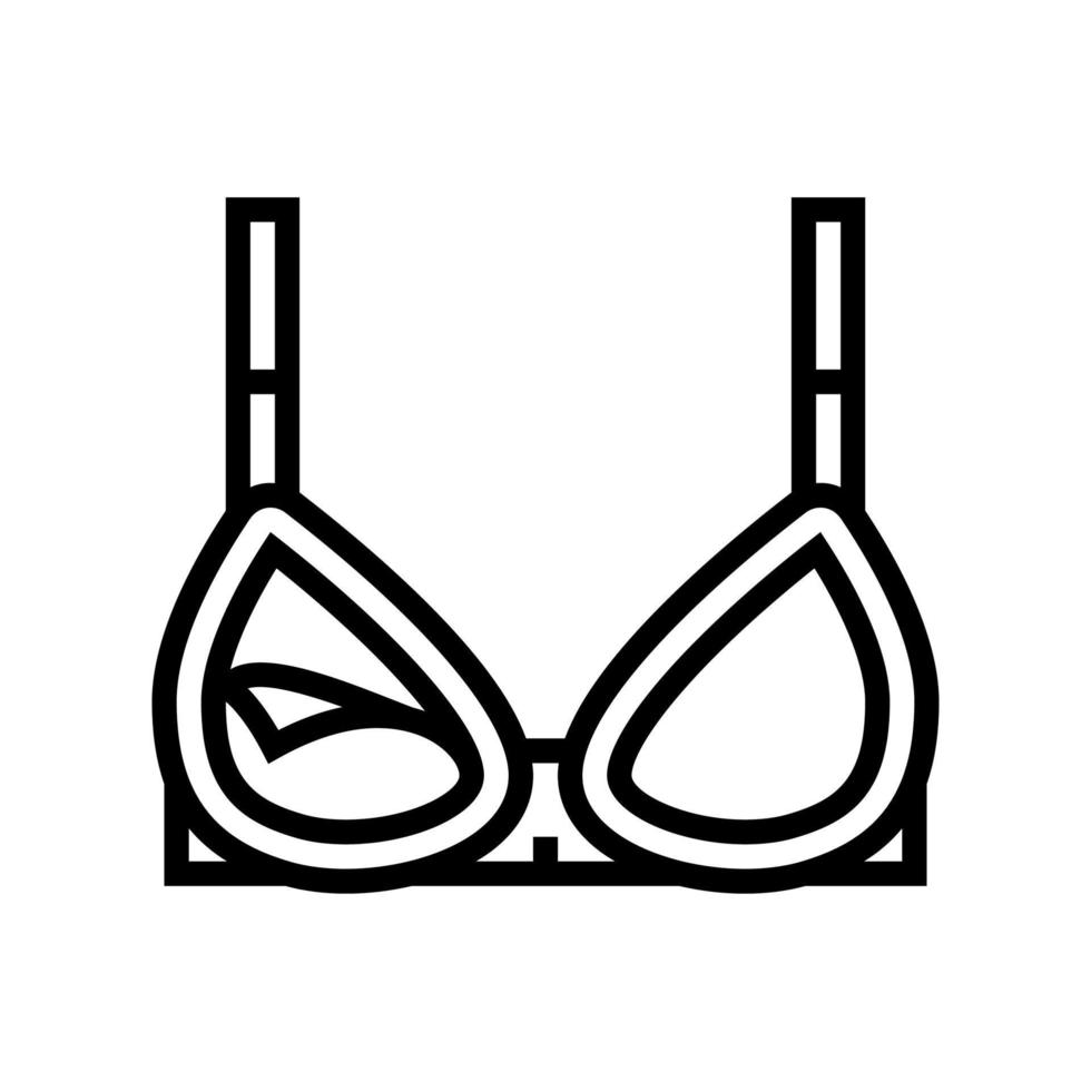 illustrazione vettoriale dell'icona della linea del reggiseno infermieristico