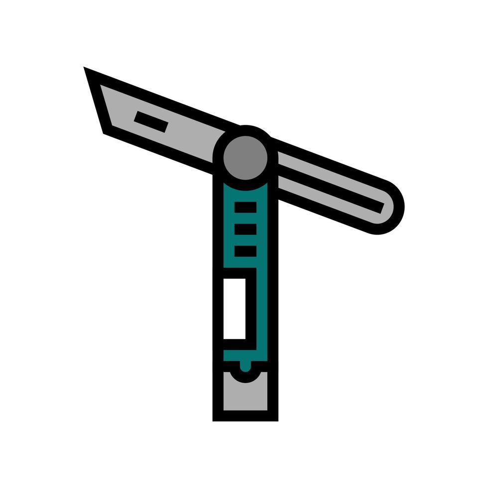 illustrazione vettoriale dell'icona del colore dell'accessorio per falegname con smusso scorrevole