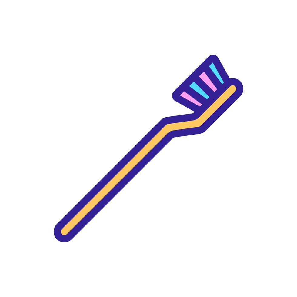 illustrazione del profilo vettoriale dell'icona dello spazzolino da denti meccanico