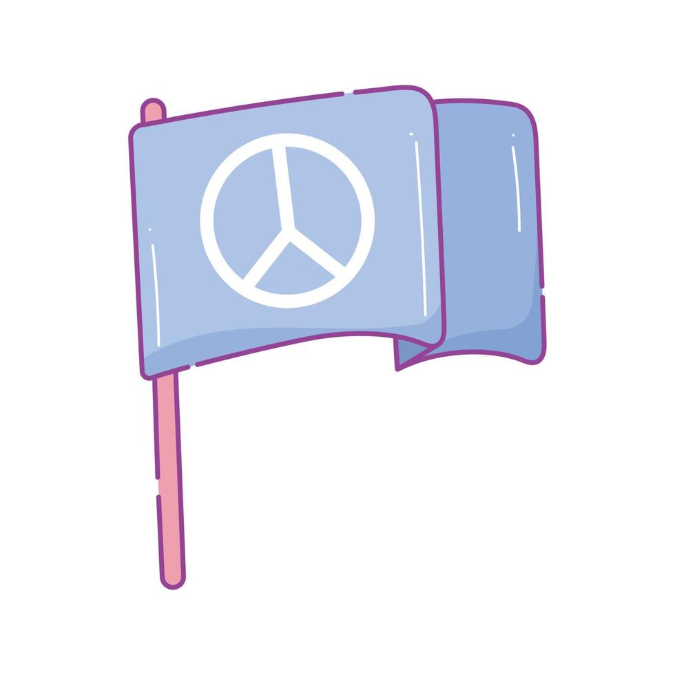 bandiera della giornata internazionale della pace vettore