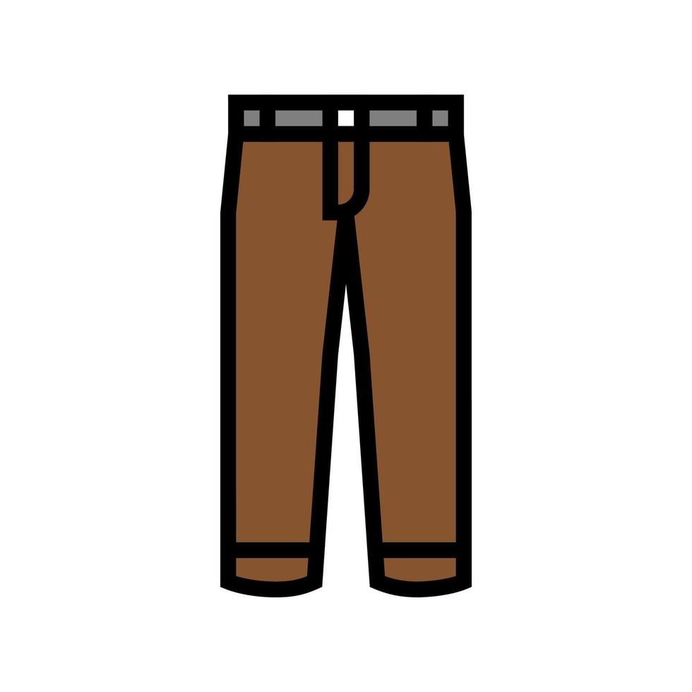 illustrazione vettoriale dell'icona del colore dell'indumento dei pantaloni