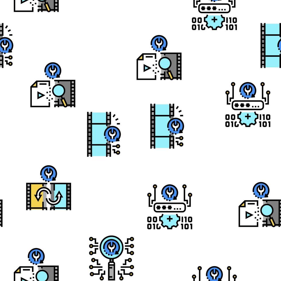 Reticolo senza giunte di elaborazione del computer di recupero dati vettore