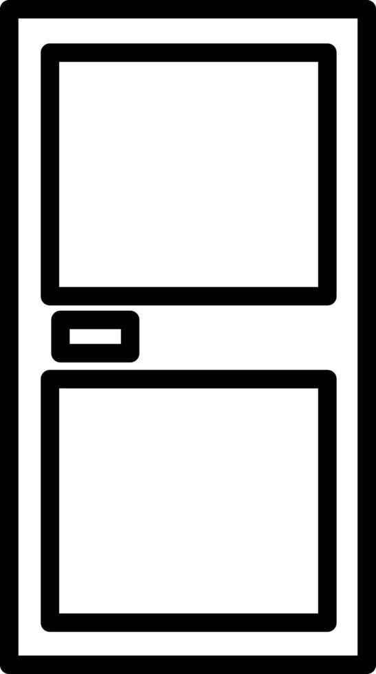 icona della linea della porta vettore