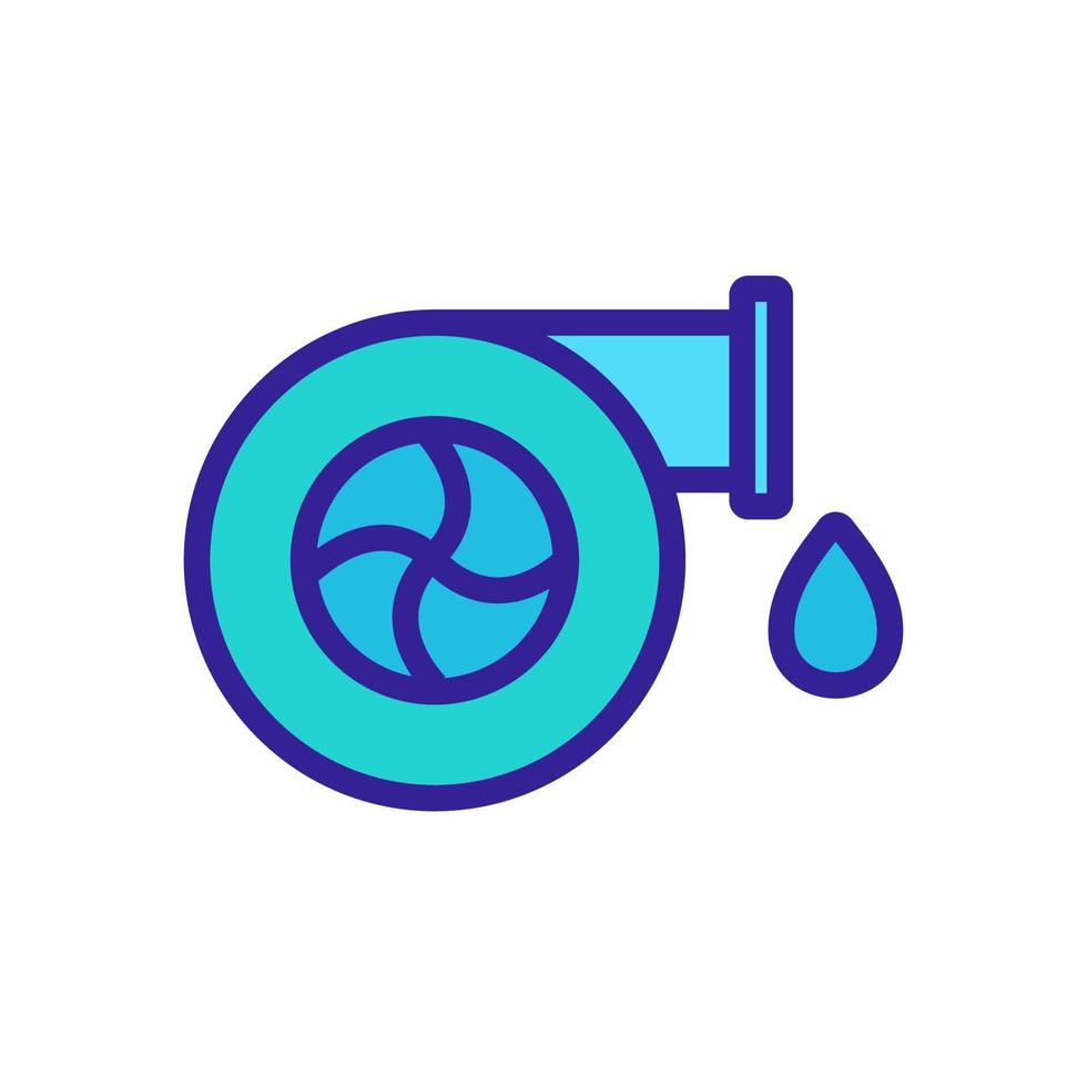 l'illustrazione del profilo vettoriale dell'icona di approvvigionamento idrico
