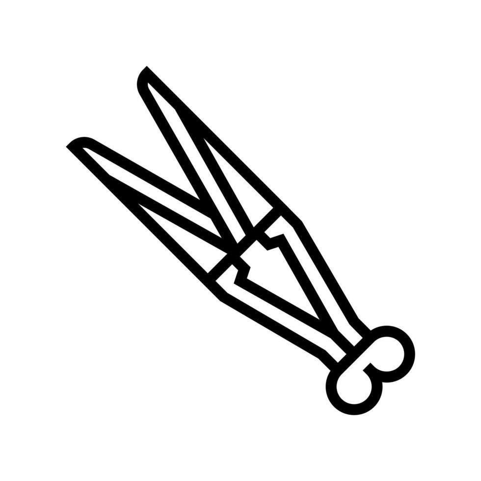 illustrazione vettoriale dell'icona della linea dell'utensile manuale delle pecore di taglio