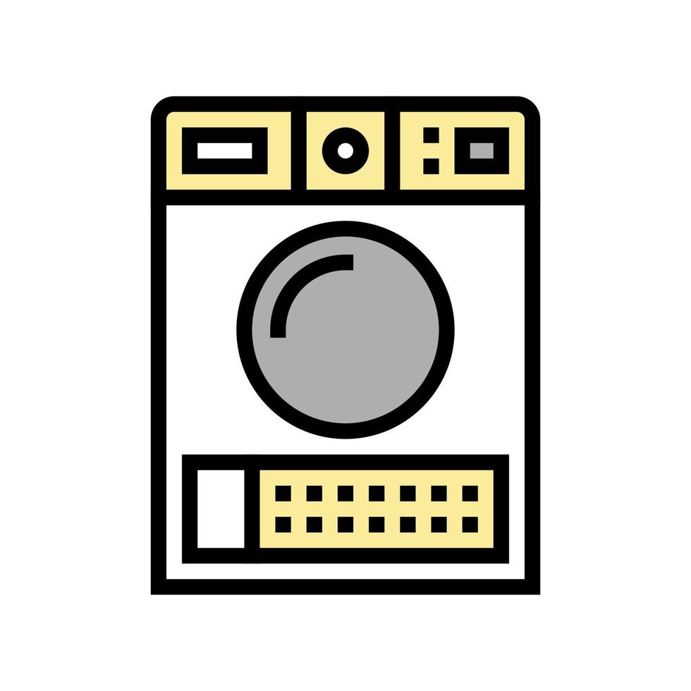 illustrazione vettoriale dell'icona del colore della macchina elettronica secca
