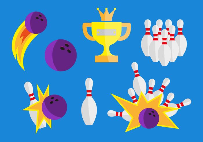 Illustrazioni di vettore di bowling