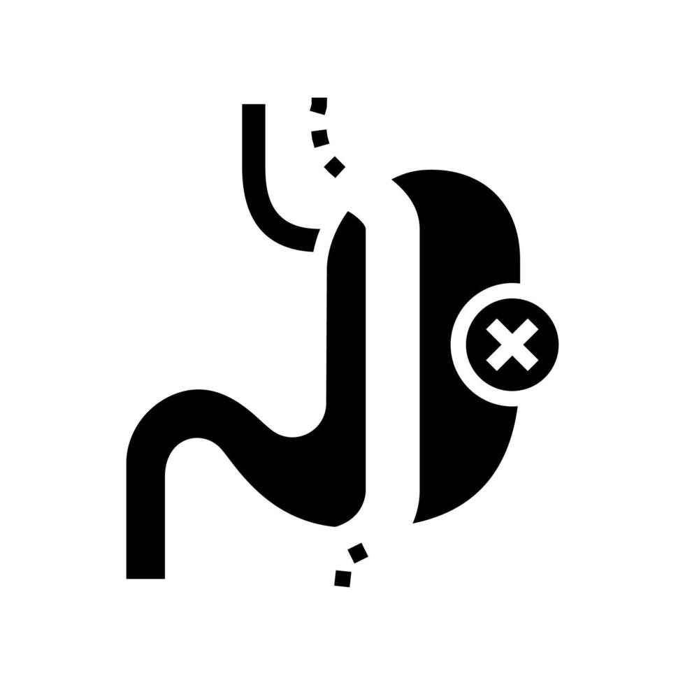 illustrazione vettoriale dell'icona della linea bariatrica della resezione del manicotto