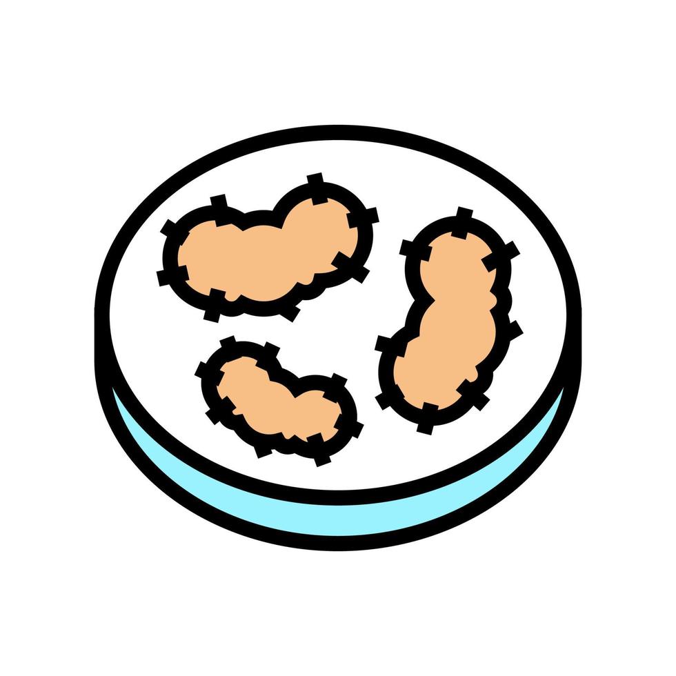 illustrazione vettoriale dell'icona del colore dei batteri della peste