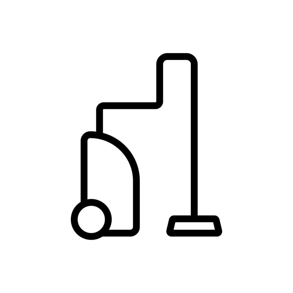 vettore icona aspirapolvere. illustrazione del simbolo del contorno isolato