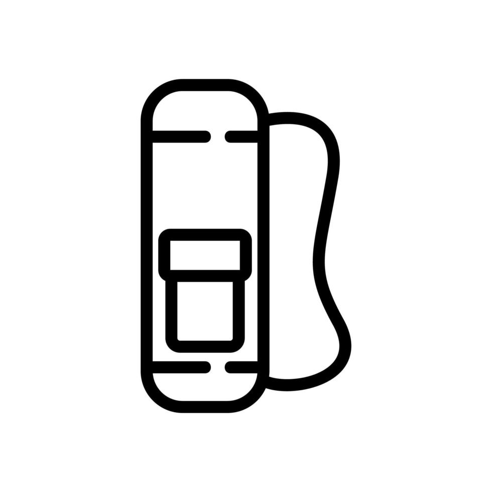 illustrazione del profilo del vettore dell'icona della borsa sportiva del tappetino da yoga