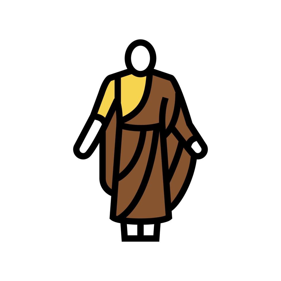 toga antica roma colore icona illustrazione vettoriale