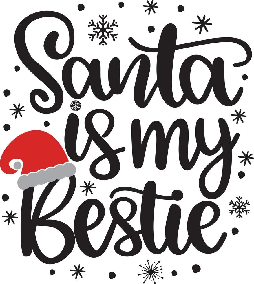 babbo natale è il mio file vettoriale di natale bestie