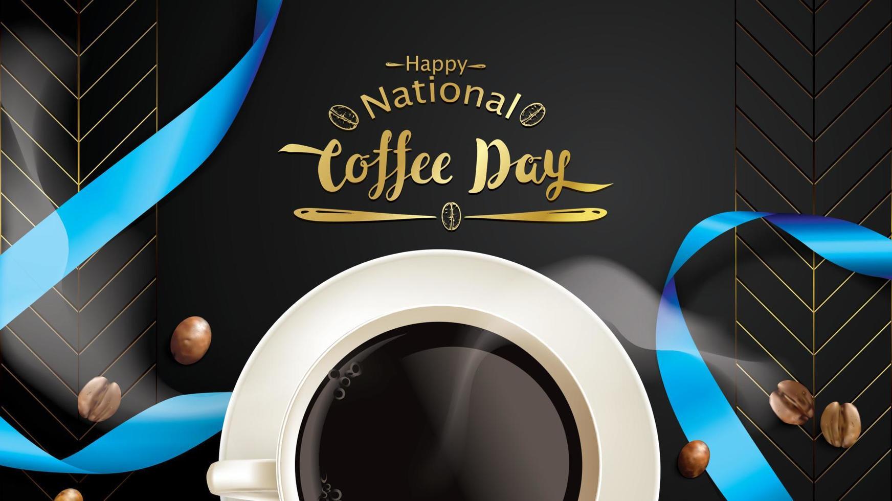 giornata internazionale o nazionale del caffè vettore