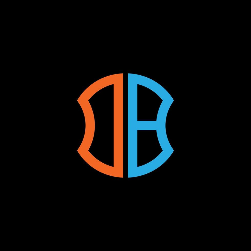design creativo del logo della lettera db con grafica vettoriale, design del logo semplice e moderno abc. vettore