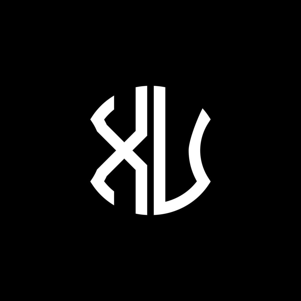 xu lettera logo design creativo con grafica vettoriale, abc semplice e moderno logo design. vettore