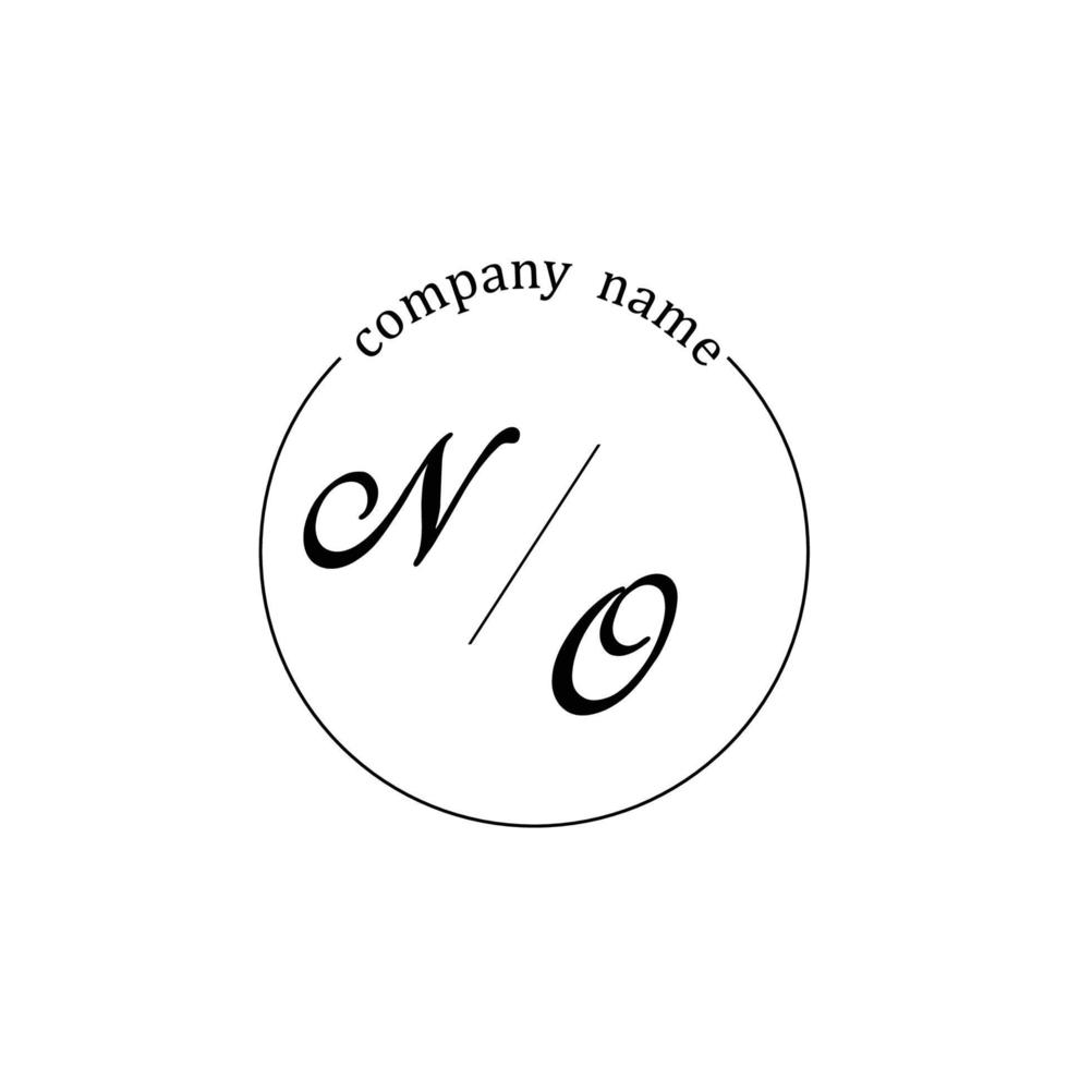 iniziale senza logo monogramma lettera minimalista vettore