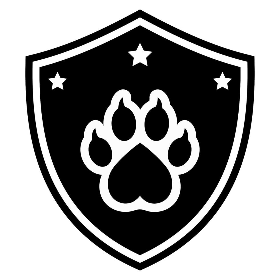 logo della clinica veterinaria e del negozio di animali. vettore