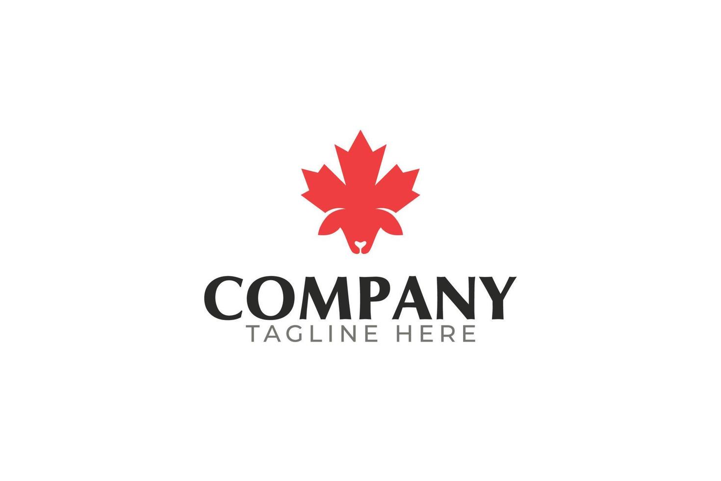 logo delle pecore del Canada per qualsiasi attività commerciale, in particolare per l'allevamento di capre, pecore, manzo, ecc. vettore