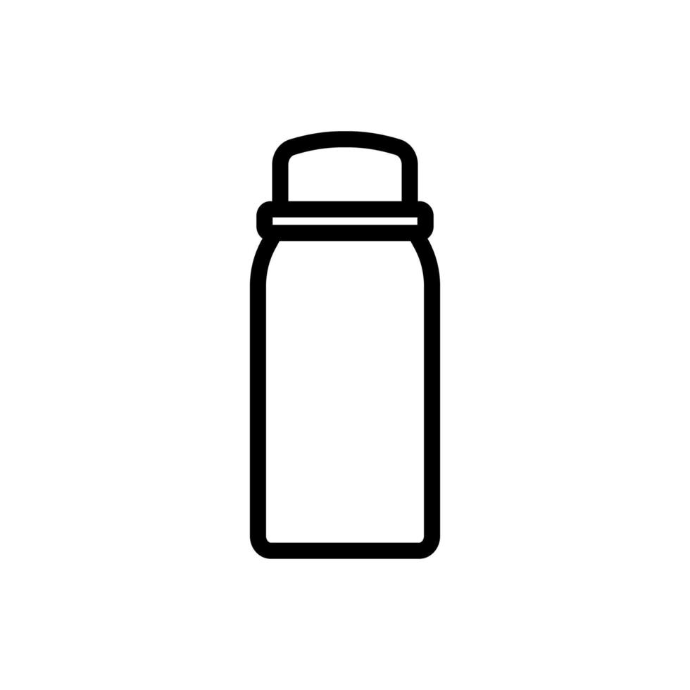 illustrazione del profilo vettoriale dell'icona della bottiglia di liquido da viaggio