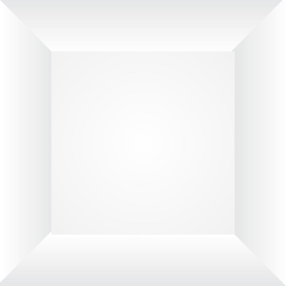illustrazione vettoriale dell'angolo della parete bianca perfetta vuota