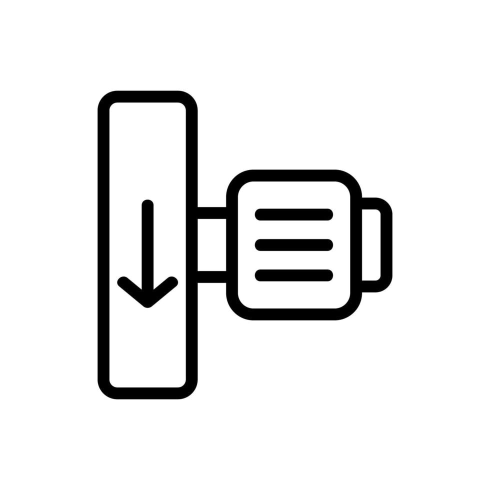 l'illustrazione del profilo vettoriale dell'icona di approvvigionamento idrico