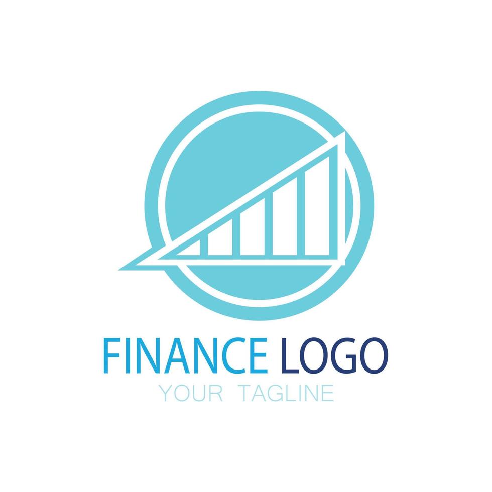 logo di finanza aziendale e marketing illustrazione vettoriale modello icona design logo di contabilità finanziaria con concetto vettoriale moderno