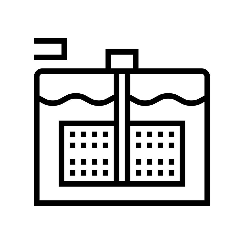illustrazione vettoriale dell'icona della linea di apparecchiature per la produzione di carta