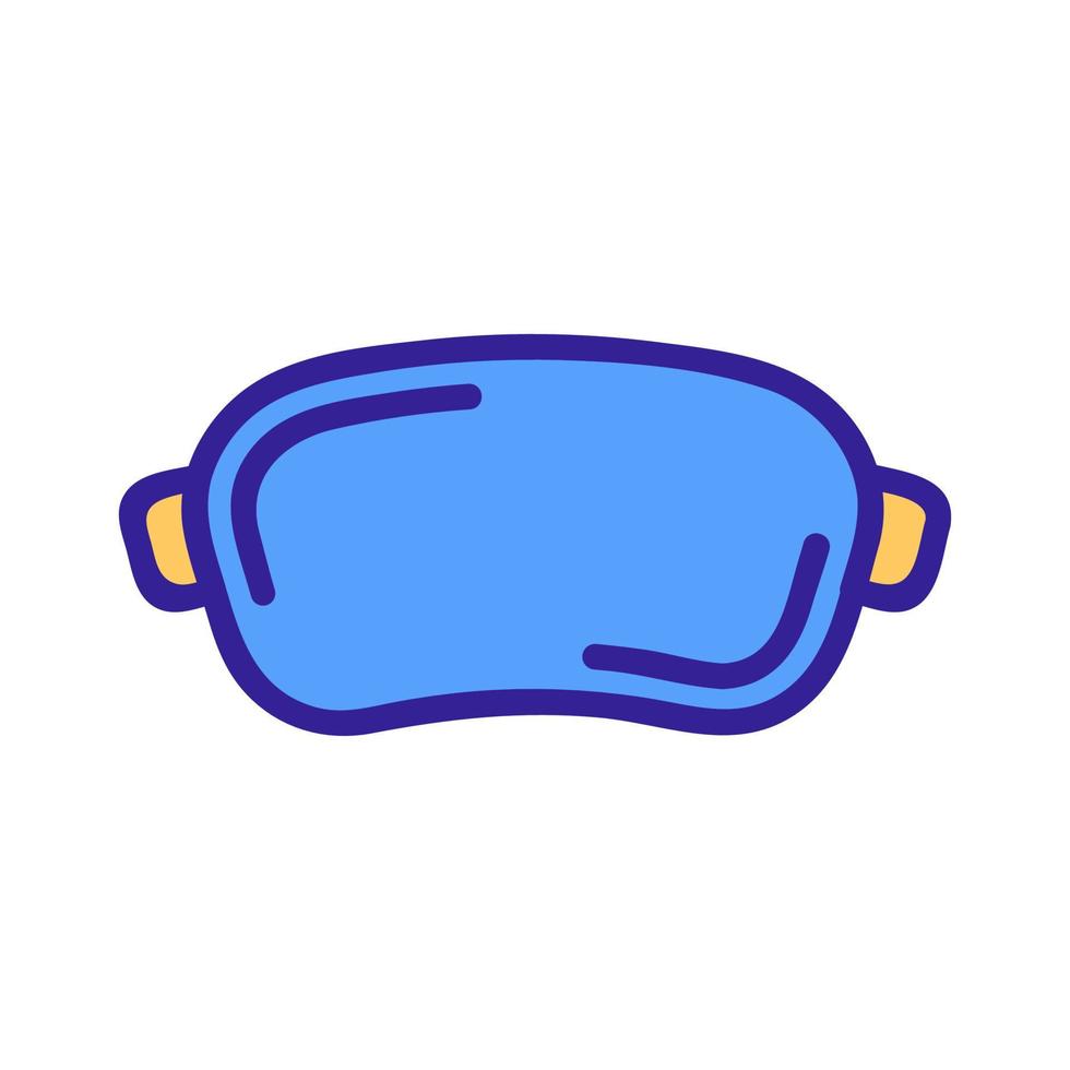 gli occhiali sono icona vettore sott'acqua. illustrazione del simbolo del contorno isolato