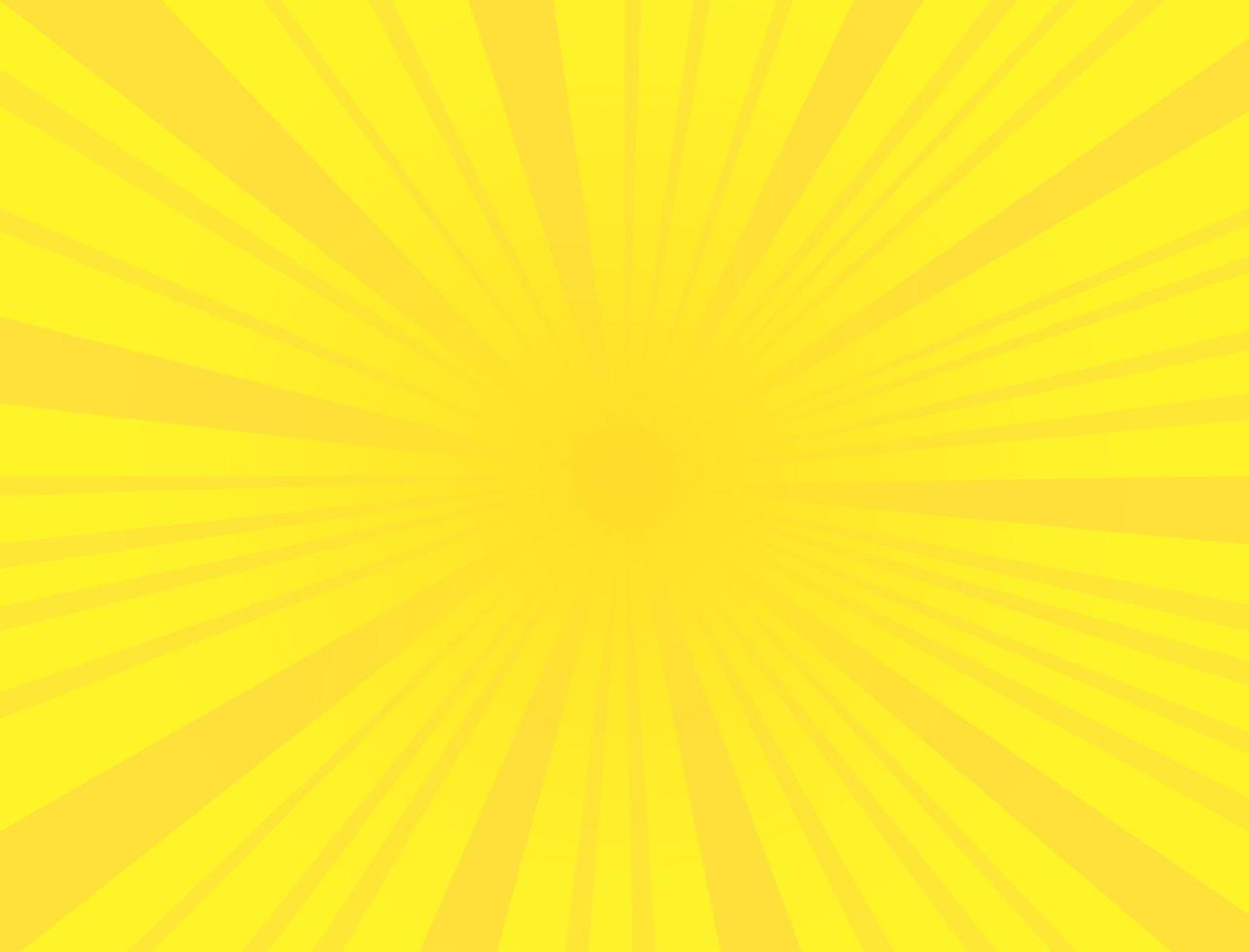 sfondo astratto con raggi di luce e il colore dominante è il giallo vettore