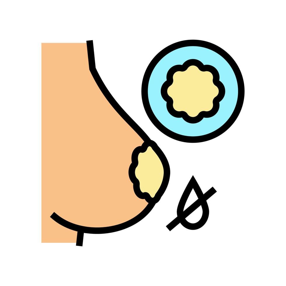 pad toracico per evitare che il latte fuoriesca dall'icona a colori illustrazione vettoriale