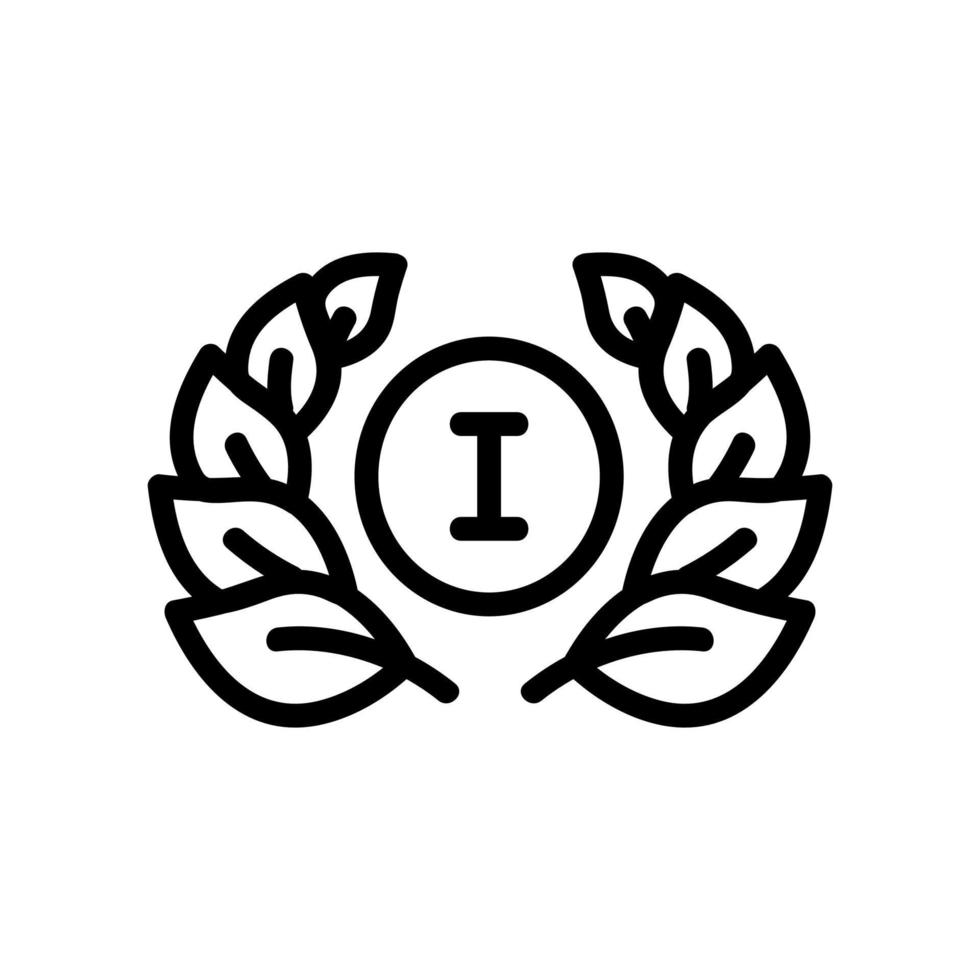 vettore icona trofeo sportivo. illustrazione del simbolo del contorno isolato