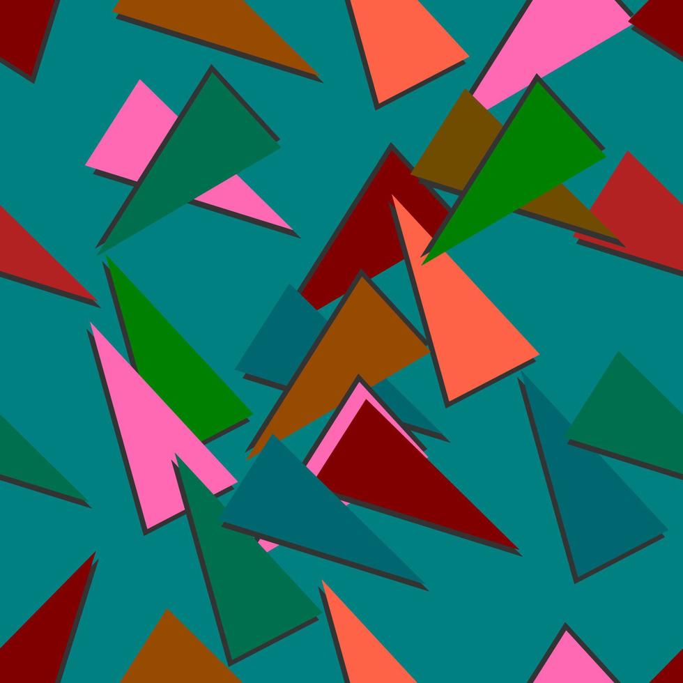 illustrazione grafica vettoriale di patern senza soluzione di continuità con triangolo astratto