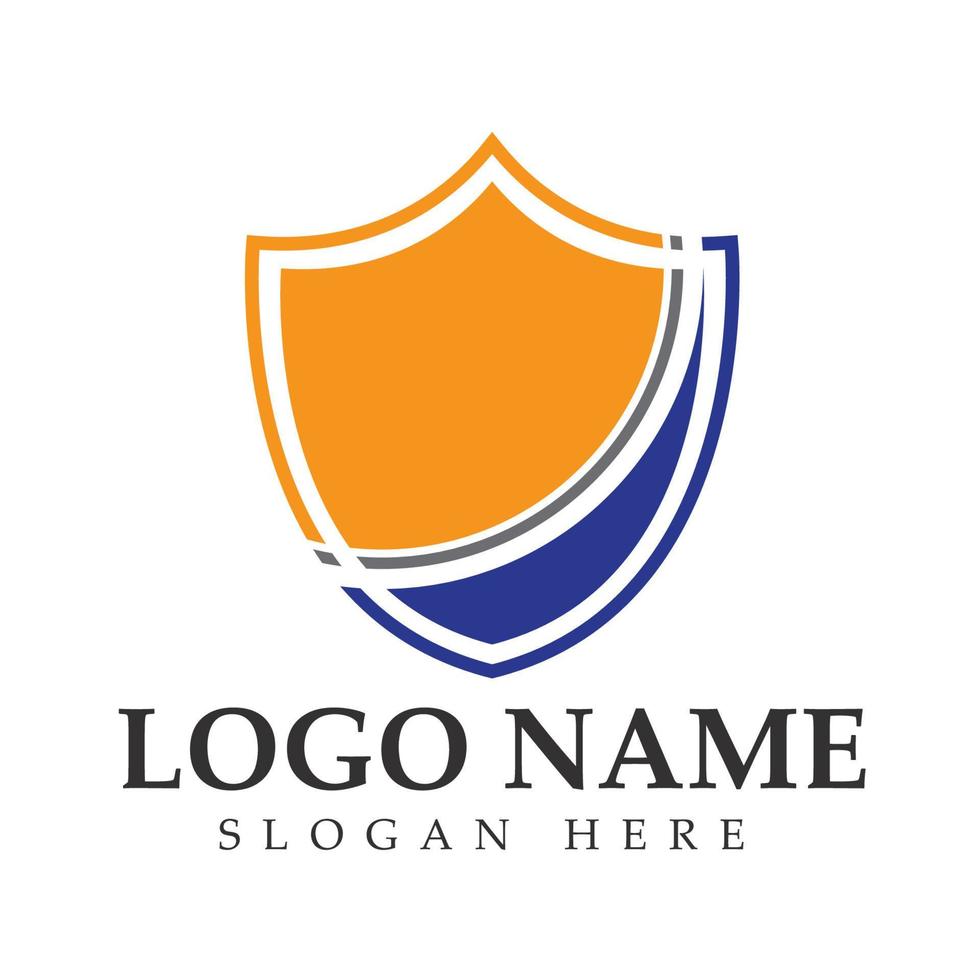 scudo e spada logo icona design template.guardian icon.security element. vettore