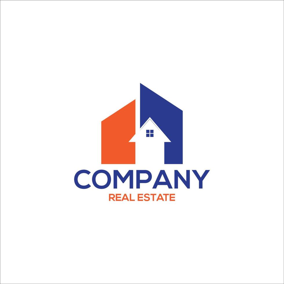 concetto di logo di società immobiliare vettore