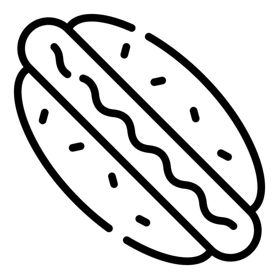 icona hotdog, disegno vettoriale icona del giorno dell'indipendenza degli Stati Uniti.
