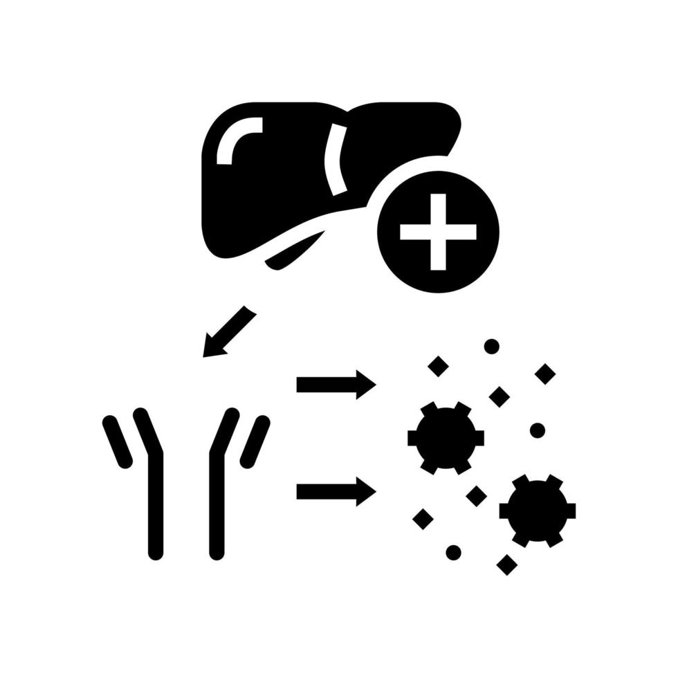 illustrazione vettoriale dell'icona del glifo del sistema complementare