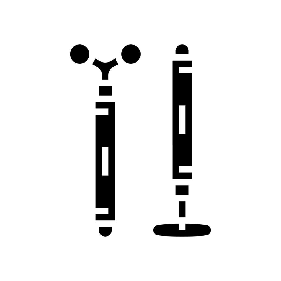 illustrazione vettoriale dell'icona del glifo del massaggiatore facciale